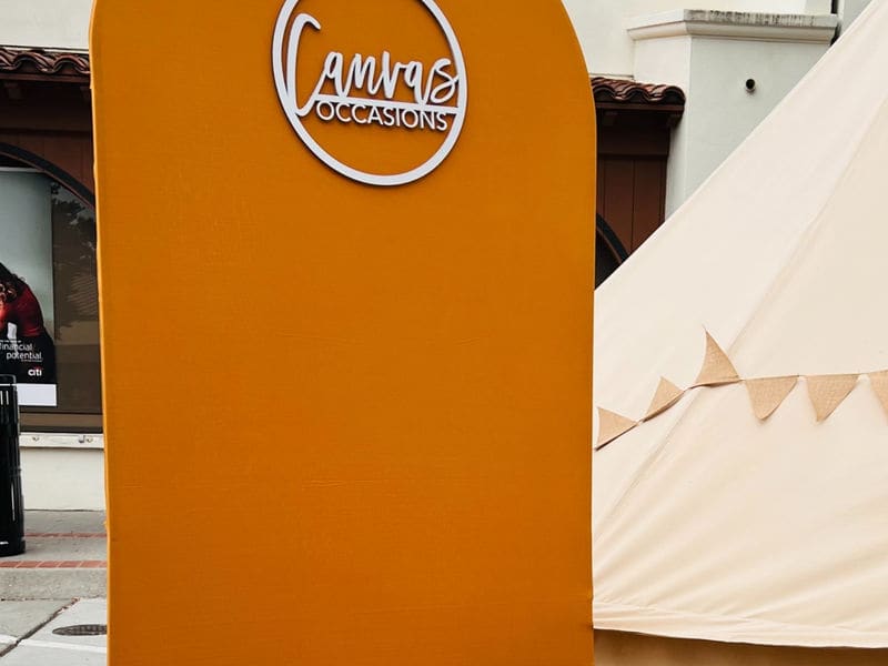7' arch backdrop